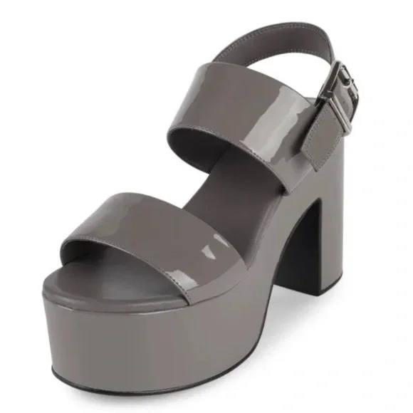 Jeffrey Campbell NWOT women's MOODY Gray patent Platform